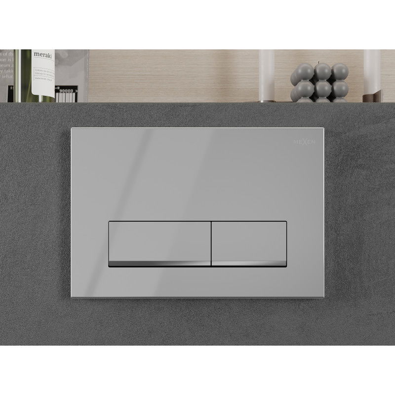 Mexen Fenix 12 flush button, shiny chrome - 601201