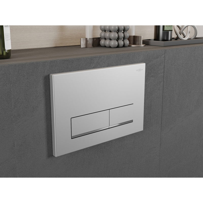Mexen Fenix 12 flush button, matte chrome - 601202