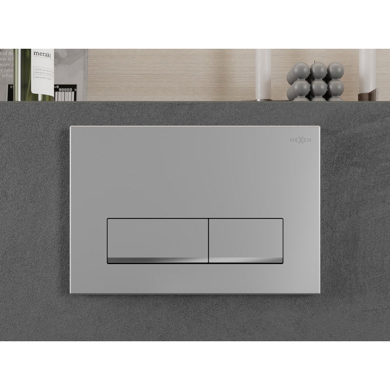 Mexen Fenix 12 flush button, matte chrome - 601202