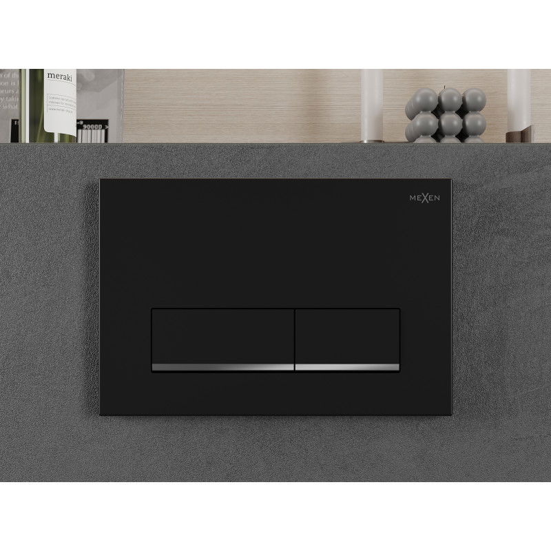 Mexen Fenix 12 flush button, matte black - 601203