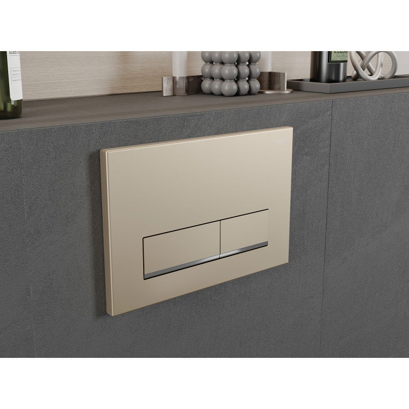 Mexen Fenix 12 flush button, champagne gold - 601204
