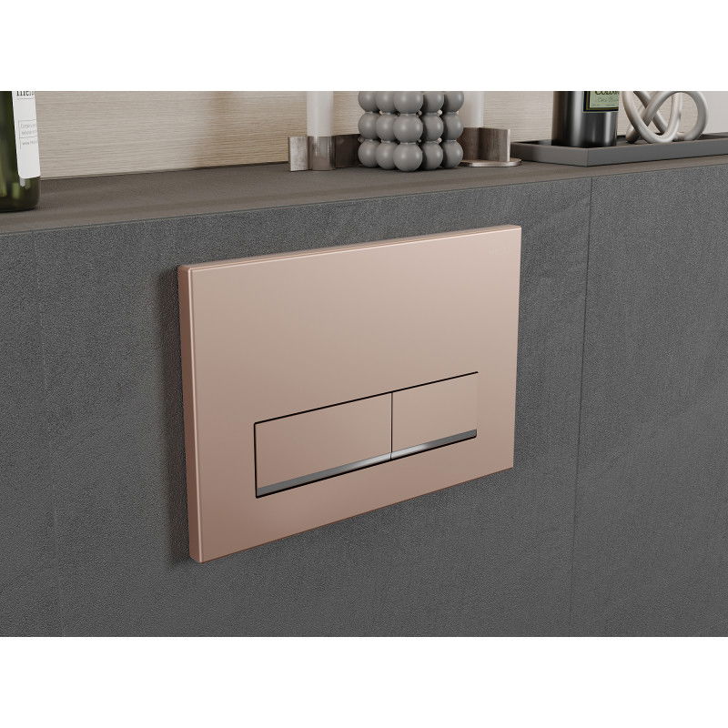 Mexen Fenix 12 flush button, rose gold - 601205