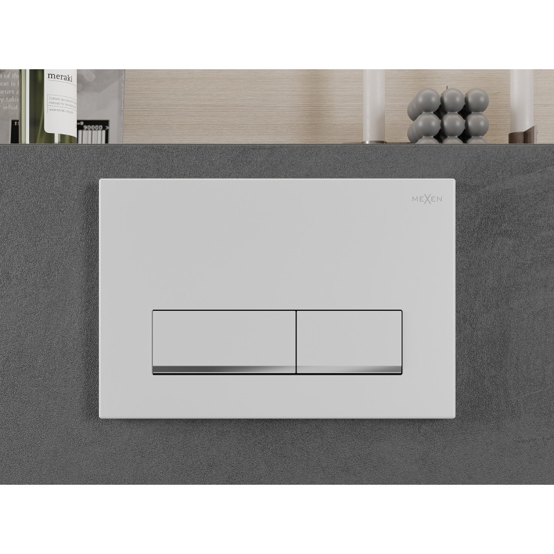 Mexen Fenix 12 flush button, matte white - 601220