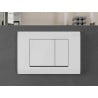 Mexen Fenix 01 flush button, glossy white - 600100