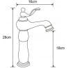 Mexen Vela high gold washbasin faucet - 744510-50