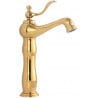 Mexen Vela high washbasin tap, gold - 744510-50