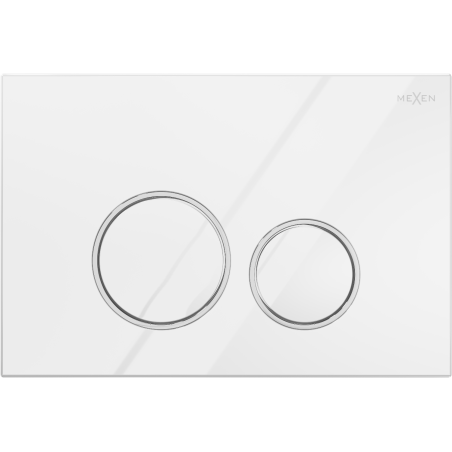 Mexen Fenix 05 flush button, glossy white - 600500