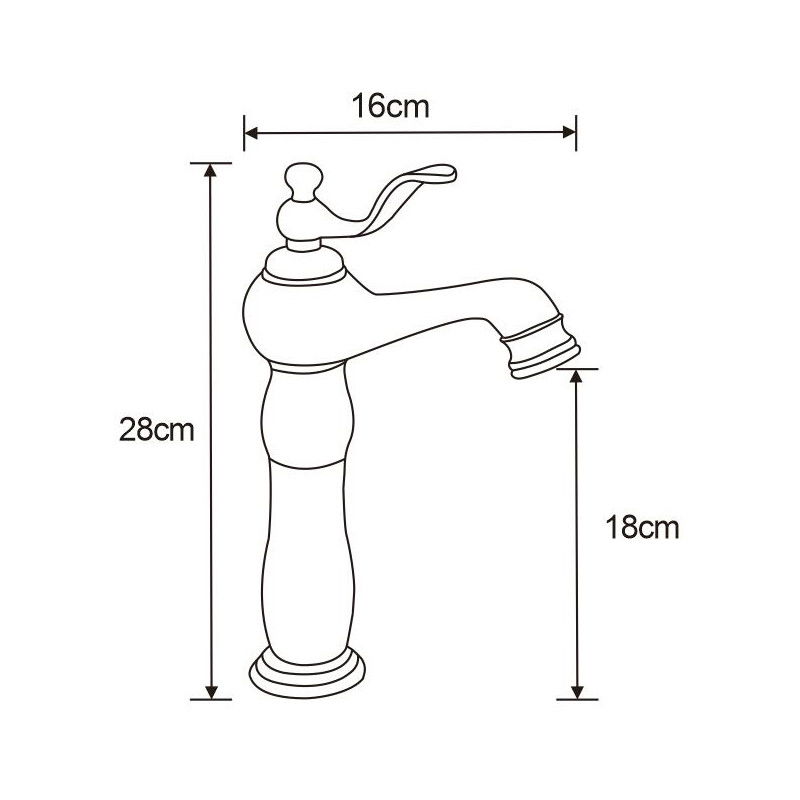 Mexen Vela high basin tap, black - 744510-70