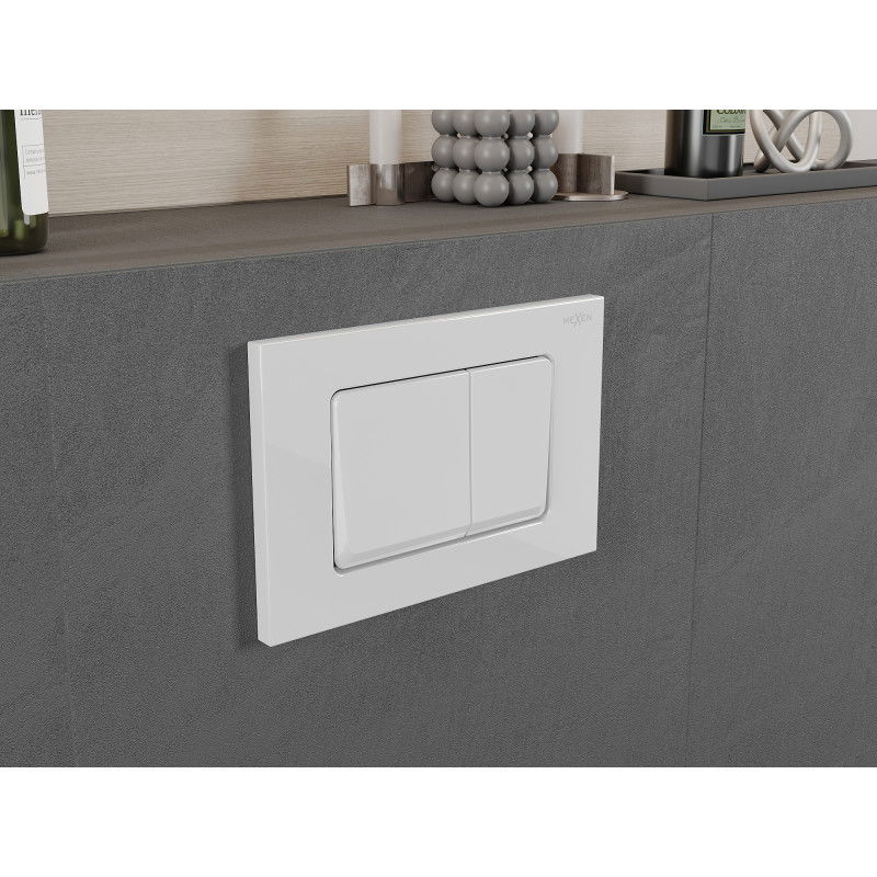 Mexen Fenix 10 XS flush button, glossy white - 601000