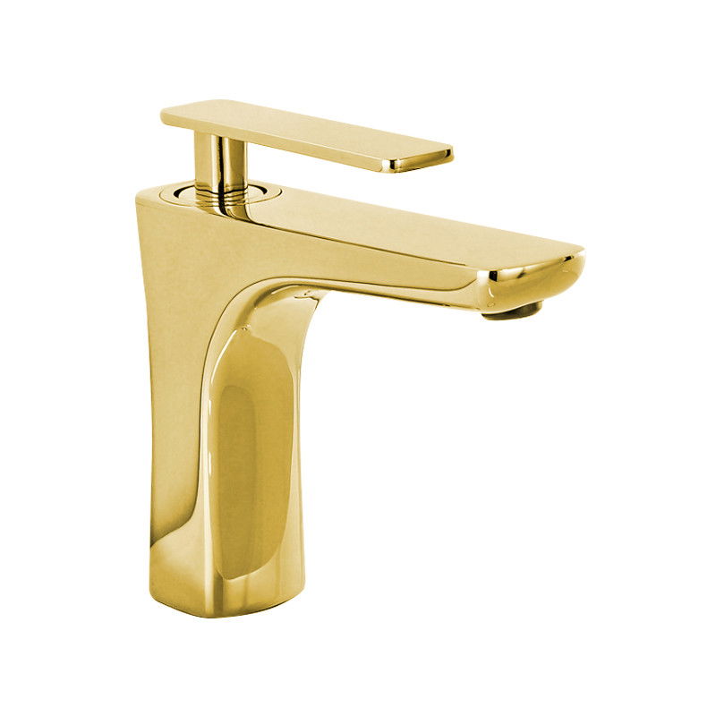 Mexen Indus washbasin mixer tap, Gold - 744600-50