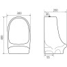 Mexen Owen hanging urinal, white - 37074000