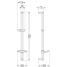 Mexen DB shower rail with soap dish 75 cm, chrome - 79384-00