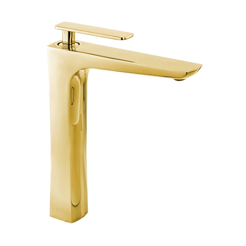 Mexen Indus tall washbasin faucet, gold - 744610-50