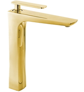 Mexen Indus tall washbasin faucet, gold - 744610-50