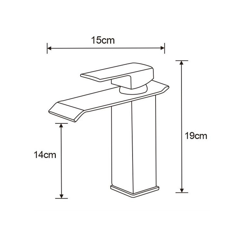 Mexen Apus washbasin faucet, chrome - 744700-00