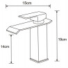 Mexen Apus washbasin faucet, chrome - 744700-00