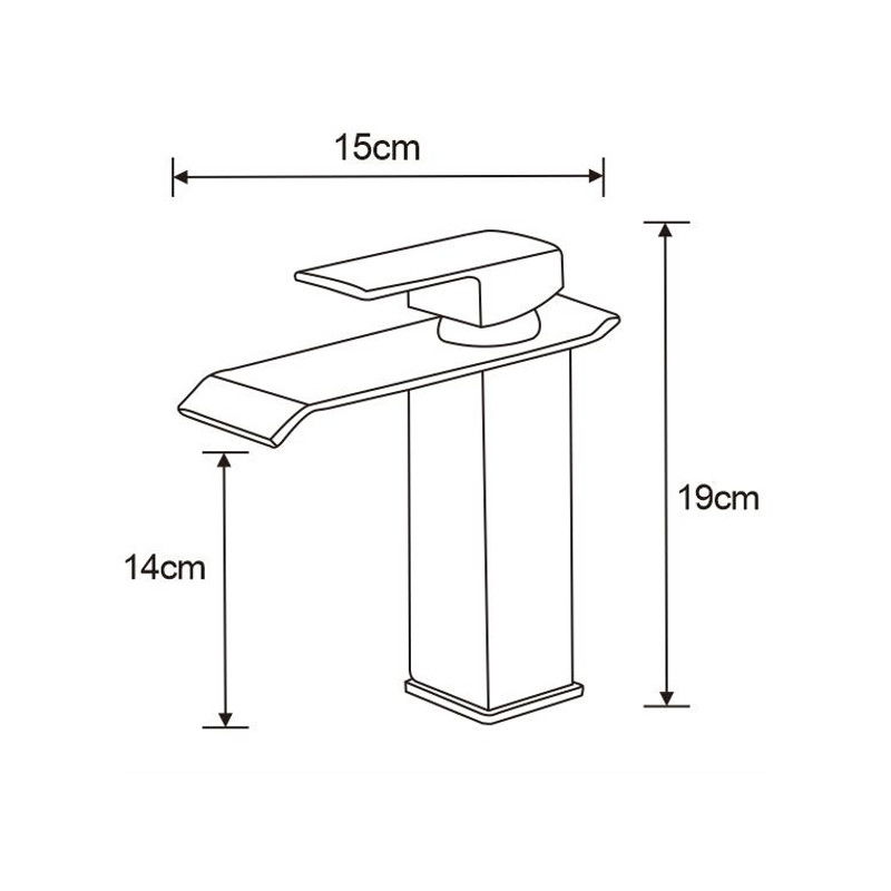 Mexen Apus washbasin tap, black - 744700-70