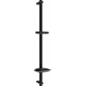 Mexen DB shower rod with soap dish 75 cm, black - 79384-70