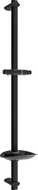 Mexen DB shower rod with soap dish 75 cm, black - 79384-70