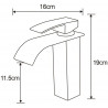 Mexen Aries washbasin faucet, gold - 744800-50