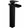 Mexen Hydra high washbasin tap, black - 744910-70