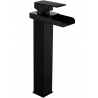 Mexen Hydra tall black basin faucet - 744910-70