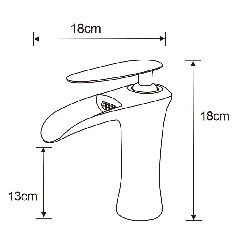 Mexen Lyra washbasin faucet, chrome - 745300-00