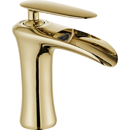 Mexen Lyra washbasin mixer tap, Gold - 745300-50