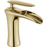 Mexen Lyra washbasin faucet, gold - 745300-50