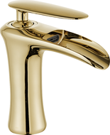 Mexen Lyra washbasin mixer tap, Gold - 745300-50