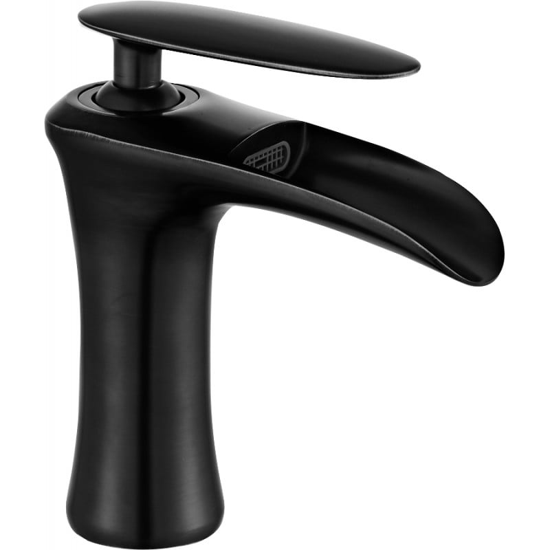 Mexen Lyra washbasin faucet, black - 745300-70