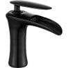 Mexen Lyra washbasin faucet, black - 745300-70