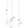 Mexen FA-D electric heater 300 W, white - W950-0300-20