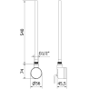 Mexen FA-D22 Electric Heating Element 600 W, Black - W955-0600-70