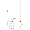 Mexen FA-D Electric Heater 300 W, Black - W950-0300-70