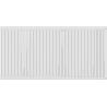 Mexen C21 plate radiator 300 x 2800 mm, side connection, 2061 W, white - W421-030-280-00