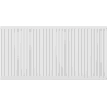 Mexen C21 flat panel radiator 400 x 1200 mm, side connection, 1112 W, white - W421-040-120-00