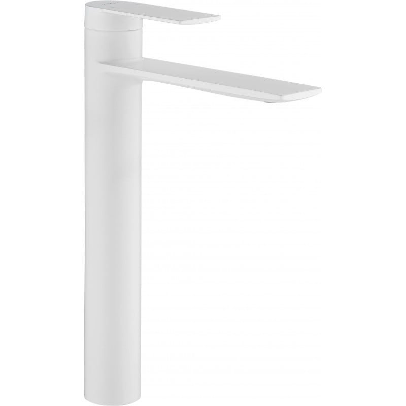 Mexen Zero high washbasin mixer tap, White - 71110-20