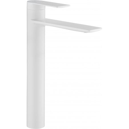 Mexen Zero high washbasin mixer tap, White - 71110-20