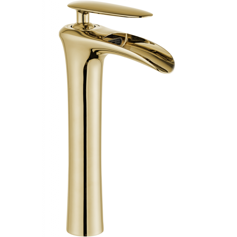 Mexen Lyra high washbasin faucet, gold - 745310-50