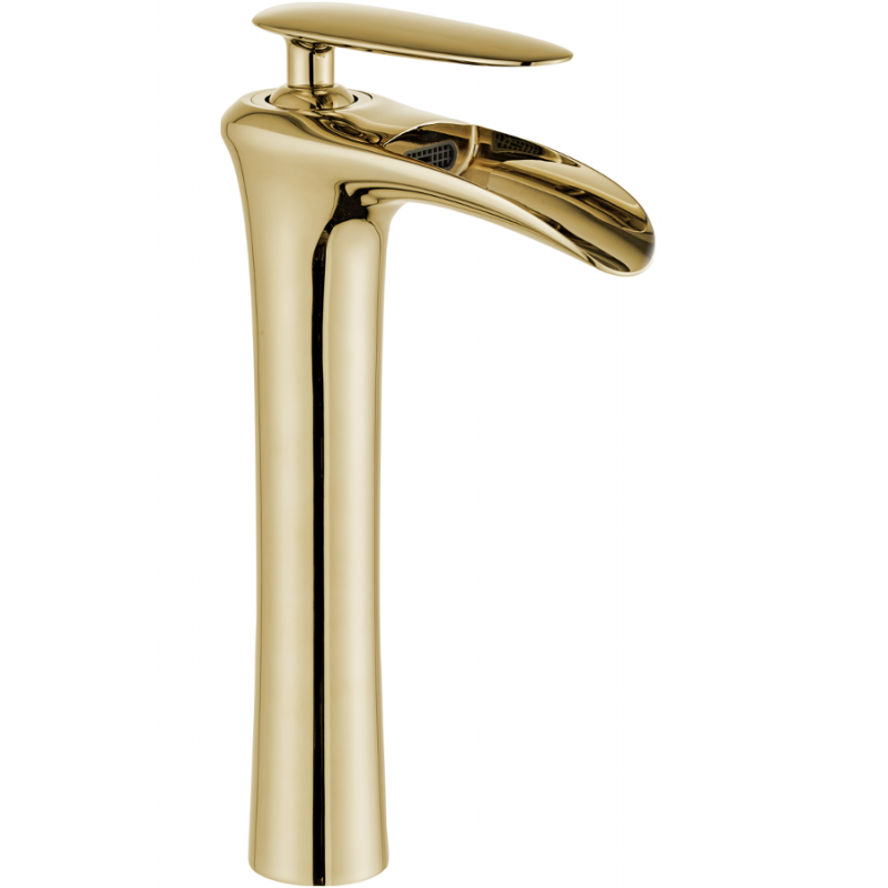 Mexen Lyra high washbasin mixer tap, Gold - 745310-50