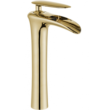 Mexen Lyra high washbasin faucet, gold - 745310-50