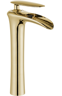 Mexen Lyra tall sink tap, gold - 745310-50