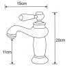 Mexen Draco washbasin faucet, chrome - 745400-00