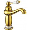 Mexen Draco washbasin faucet, gold - 745400-50