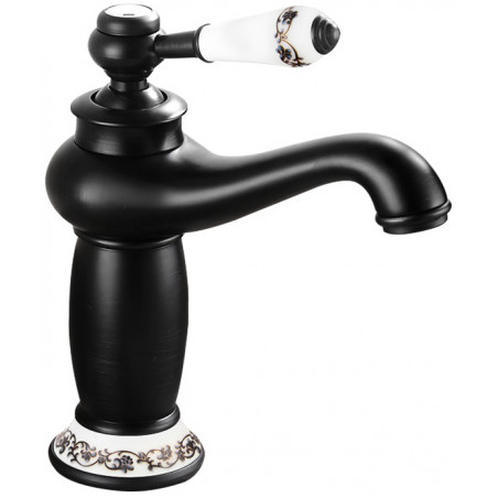 Mexen Draco washbasin faucet, black - 745400-70