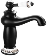 Mexen Draco washbasin faucet, black - 745400-70