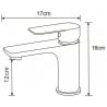 Mexen Alfa washbasin mixer tap, Chrome - 745700-00