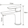 Mexen Alfa washbasin faucet, black - 745700-70