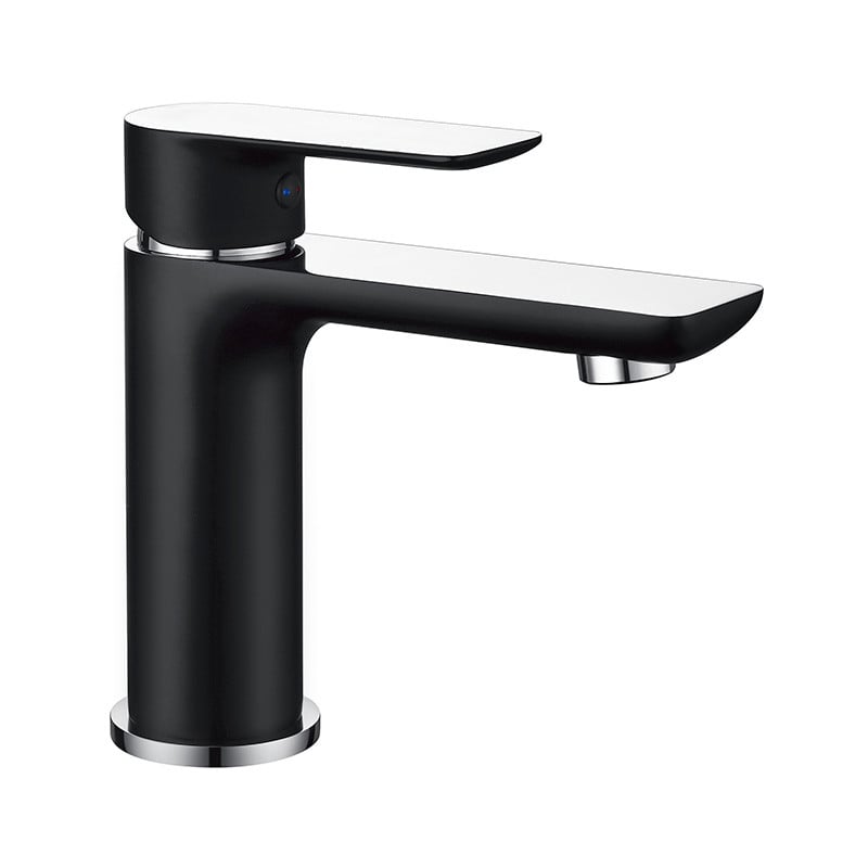 Mexen Alfa washbasin tap, black/chrome - 745700-71